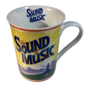 The Sound Of Music Mug Collectible Ceramic Coffee Yellow 4.25" Tall With Handle